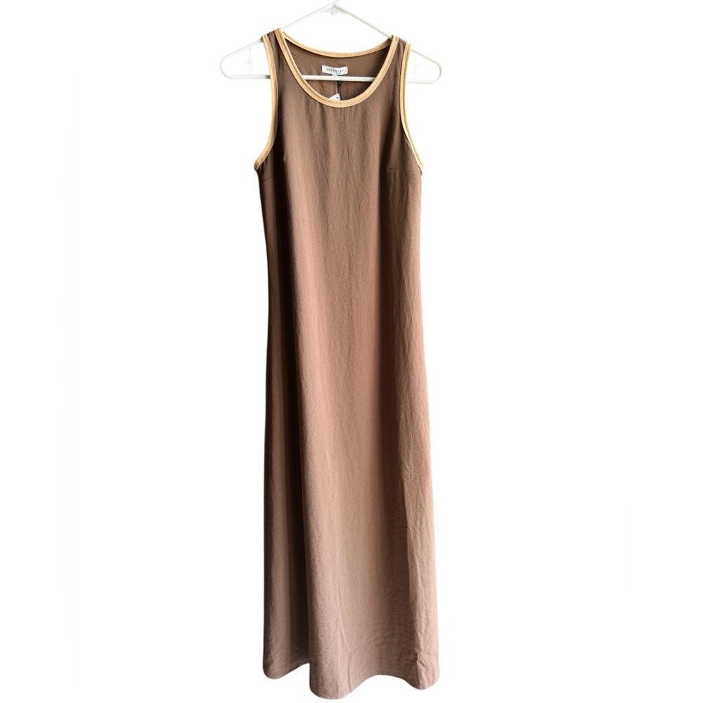 NWT Crescent Suede Trim Chiffon Maxi Size Small - Picture 3 of 10